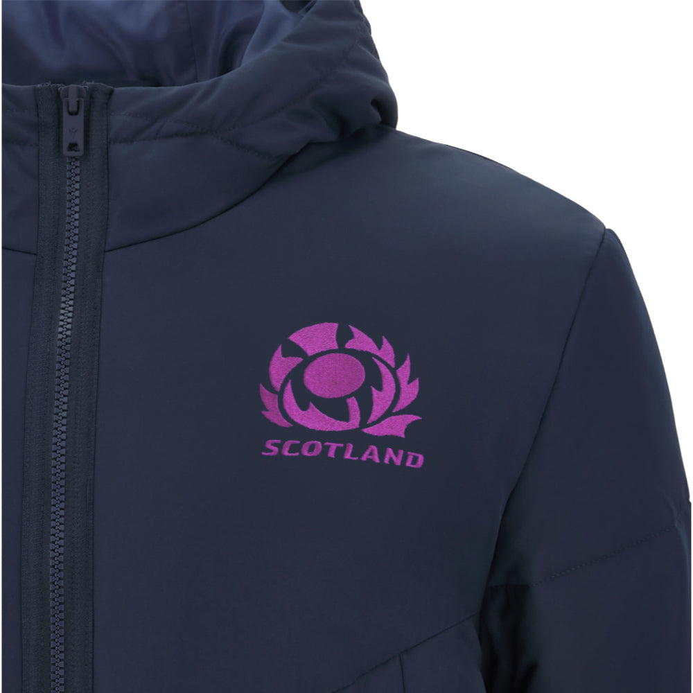 2025-2026 Scotland Rugby Long Bench Padded Jacket (Navy) Product - Jackets Macron