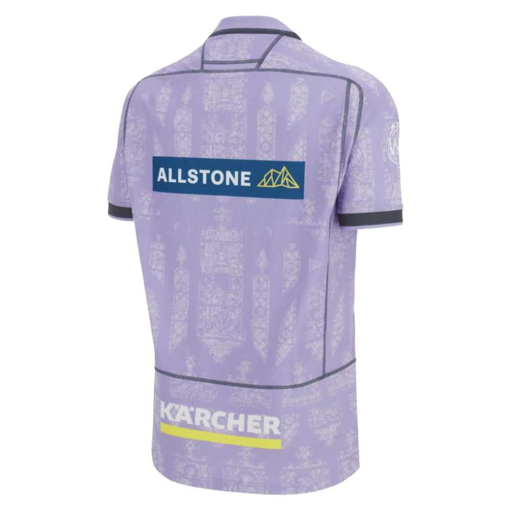 2025-2026 Gloucester Rugby Poly Away Shirt (Your Name) Product - Hero Shirts Macron
