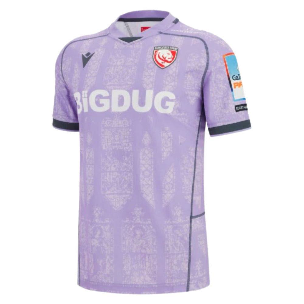 2025-2026 Gloucester Rugby Poly Away Shirt Product - Football Shirts Macron