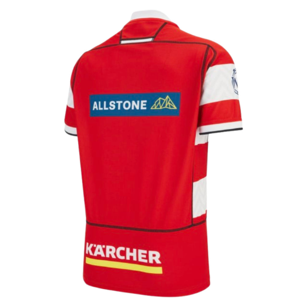 2025-2026 Gloucester Rugby Poly Home Shirt - Kids Product - Football Shirts Macron