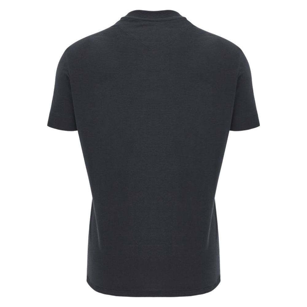 2025-2026 Ospreys Rugby Ath Cotton Tee (Black) (Your Name) Product - Hero Shirts Macron