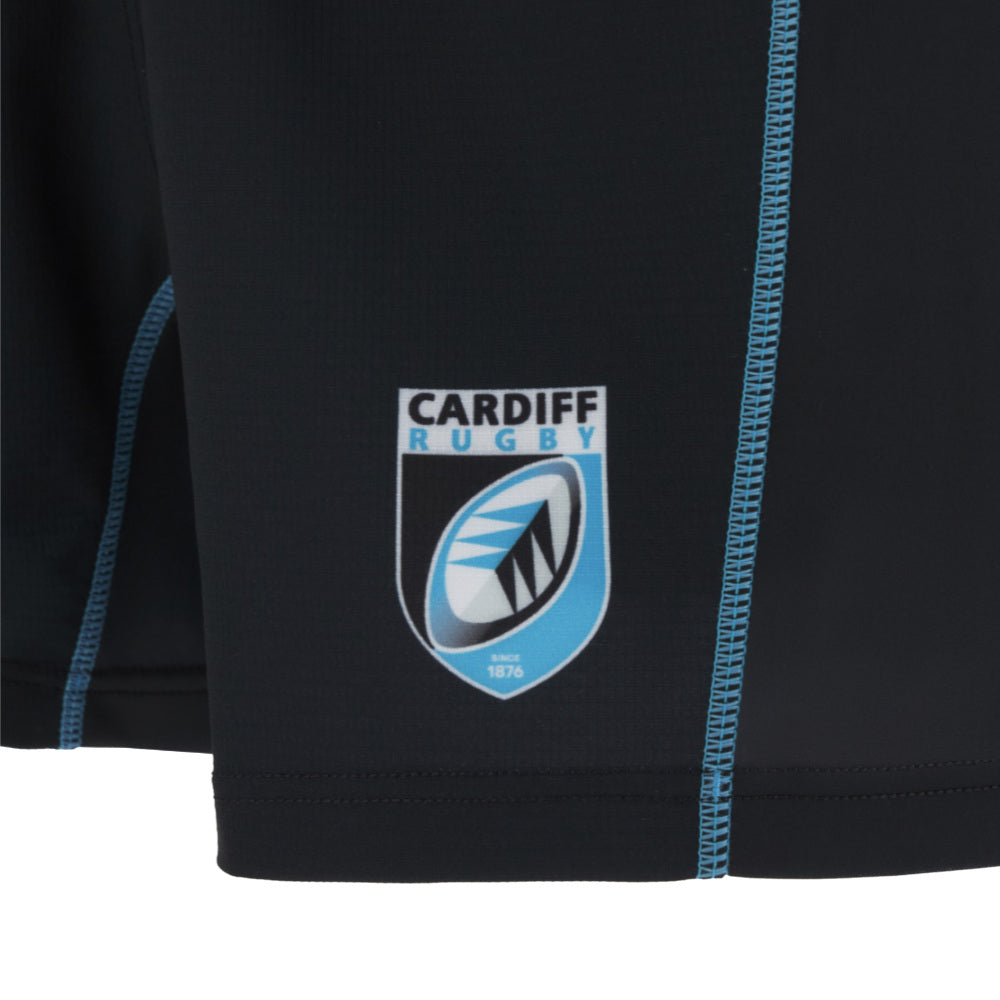 2025-2026 Cardiff Rugby Home Shorts (Black) Product - Shorts Macron