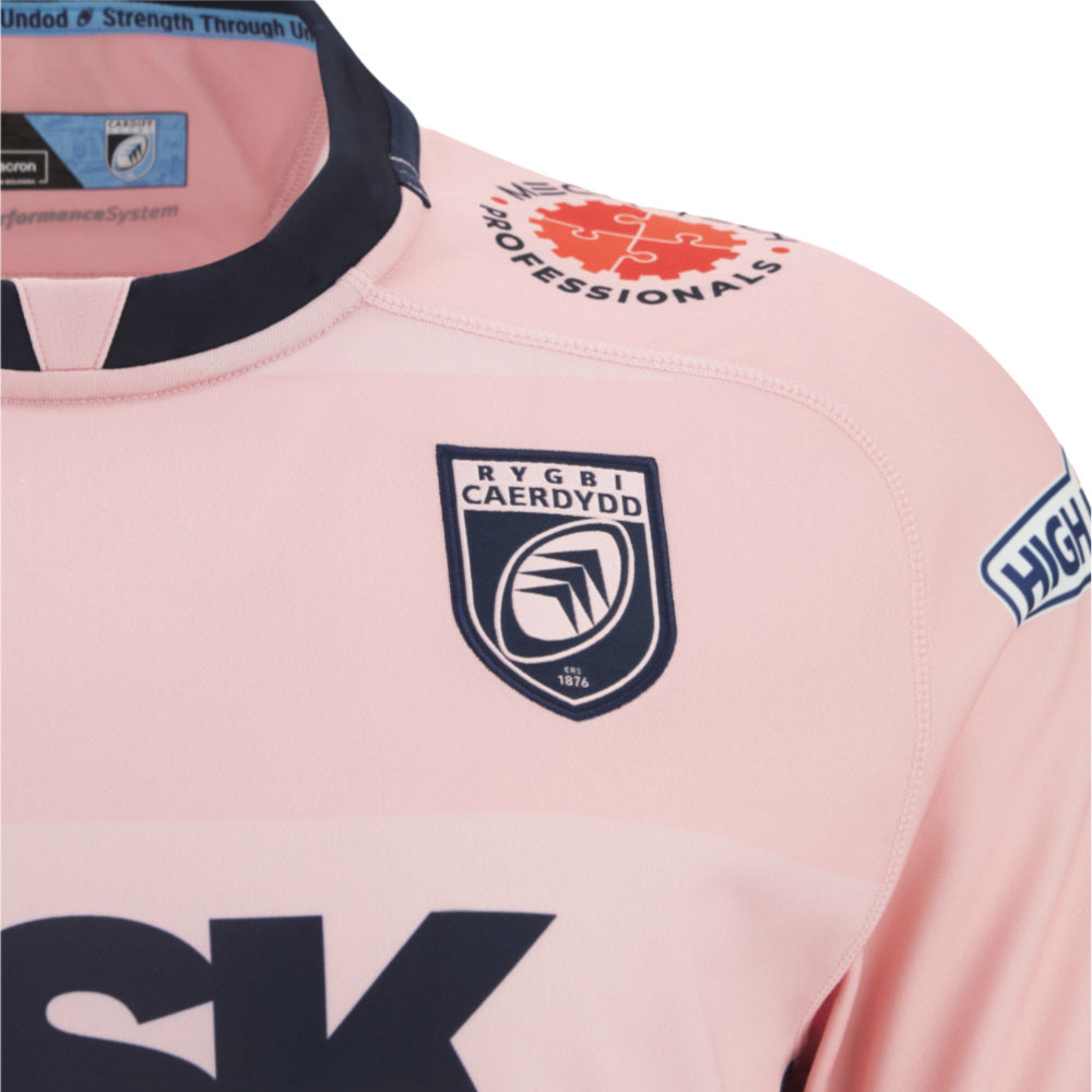 2025-2026 Cardiff Rugby Away Poly Replica Shirt Product - Football Shirts Macron
