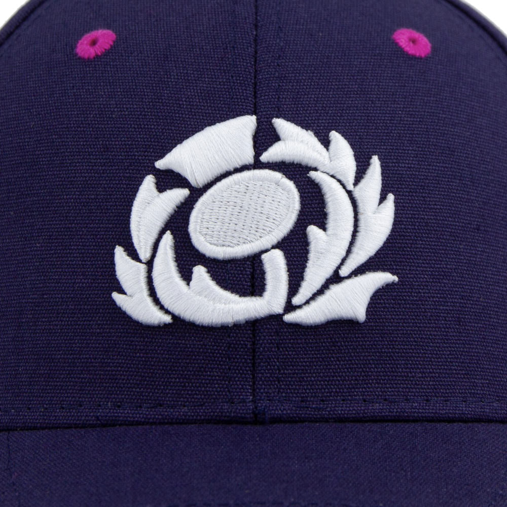 2025-2026 Scotland Rugby Baseball Cap (Navy) Product - Headwear Macron