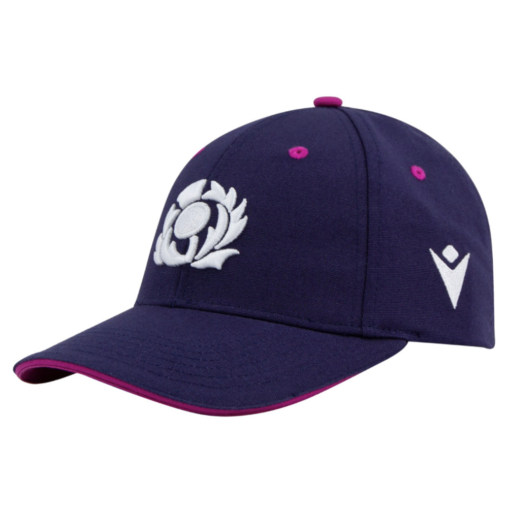 2025-2026 Scotland Rugby Baseball Cap (Navy) Product - Headwear Macron