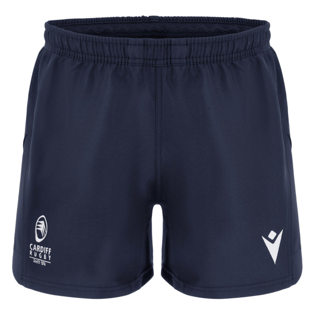 2025-2026 Cardiff Blues Rugby Training Shorts (Navy) Product - Shorts Macron