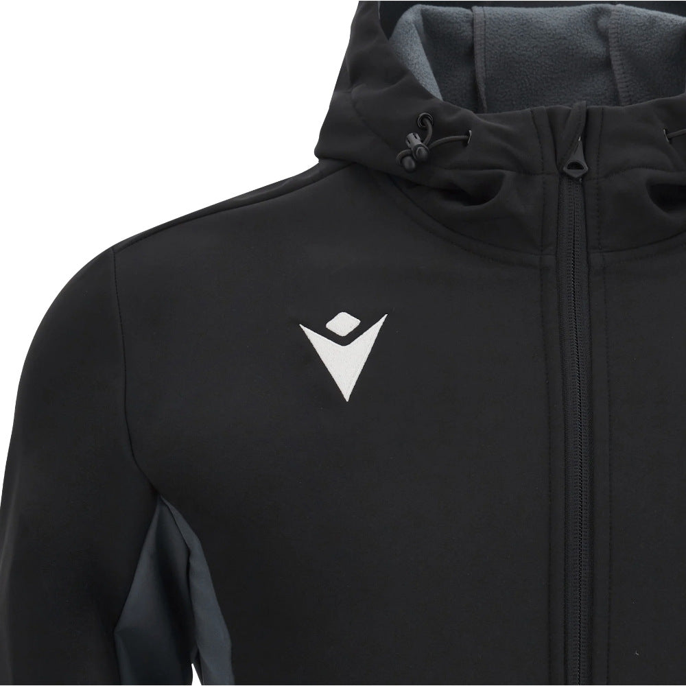 2025-2026 Ospreys Rugby Softshell Jacket (Black) Product - Jackets Macron
