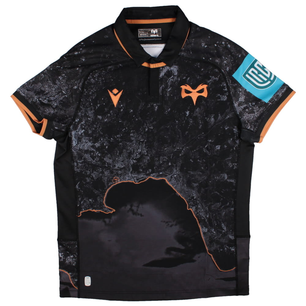 2025-2026 Ospreys Rugby Home Slim Fit Shirt Product - Football Shirts Macron