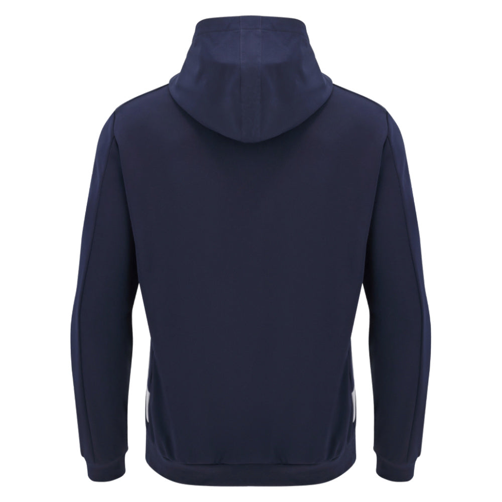 2025-2026 Edinburgh Rugby Hooded Warm Up Jacket (Navy) Product - Hoodies Macron