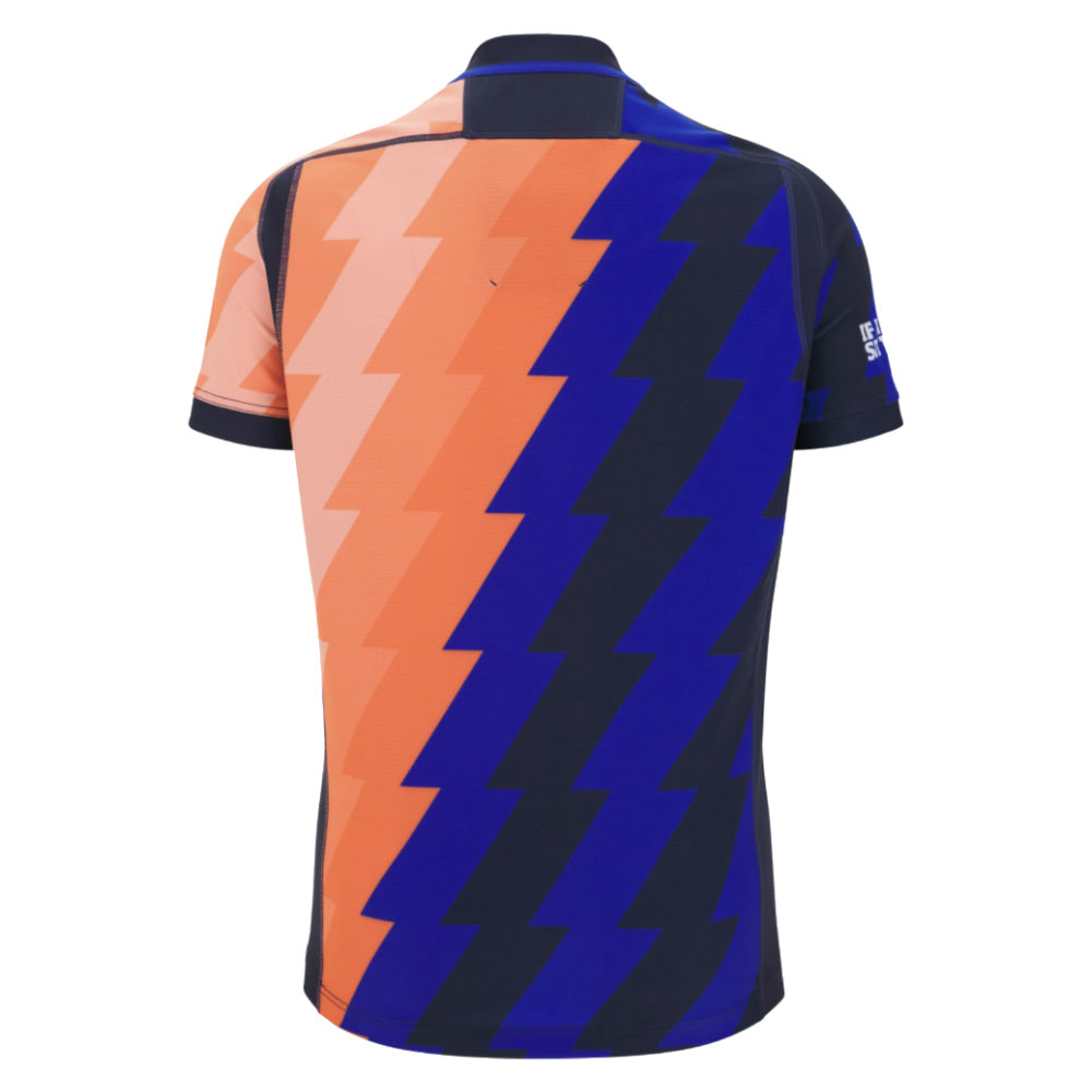 2025-2026 Edinburgh Rugby Training Jersey (Orange-Blue) Product - Training Shirts Macron