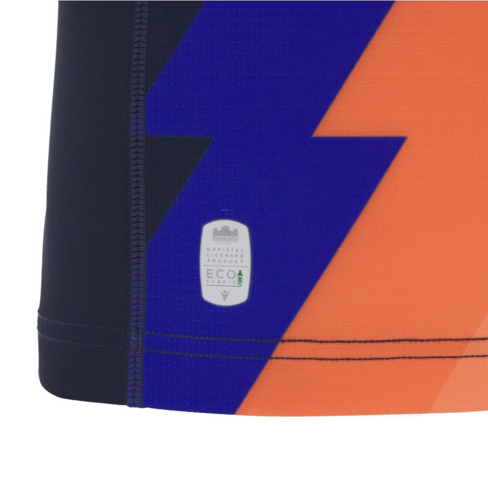 2025-2026 Edinburgh Rugby Training Jersey (Orange-Blue) Product - Training Shirts Macron