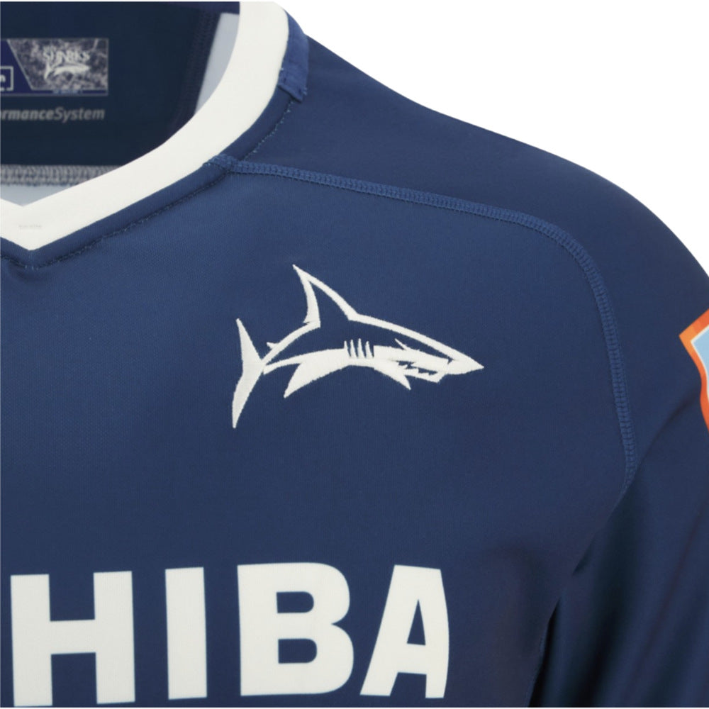 2025-2026 Sale Sharks Home Rugby Shirt (Kids) Product - Football Shirts Macron
