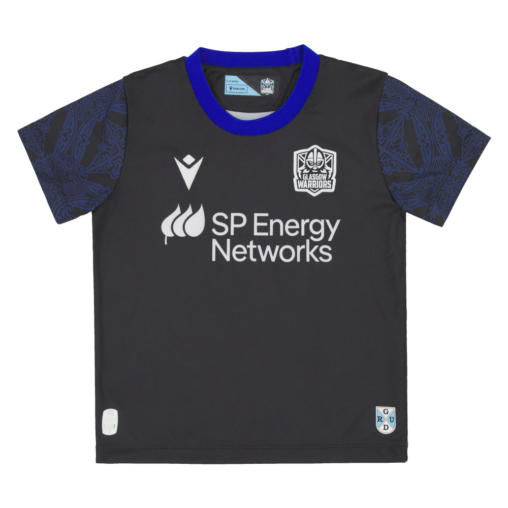 2025-2026 Glasgow Rugby Home Mini Shirt (Little Kids) (Your Name) Product - Hero Shirts Macron