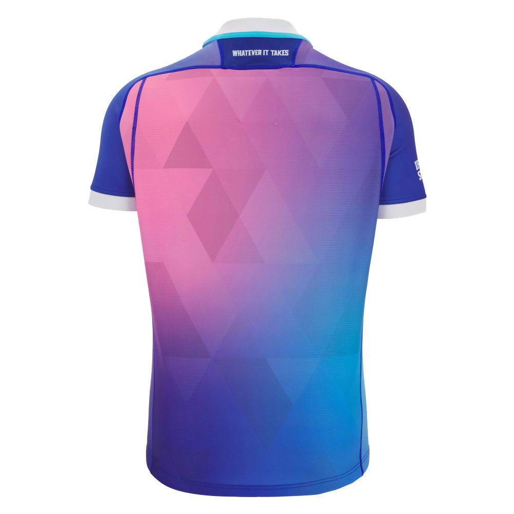 2025-2026 Glasgow Warriors Rugby Training Jersey (Blue) Product - Training Shirts Macron