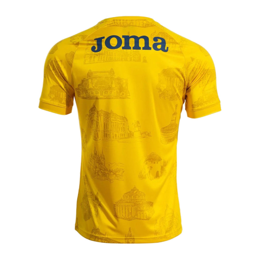 2025-2026 Romania Pre Match Shirt (Yellow) - Kids (Your Name)_1