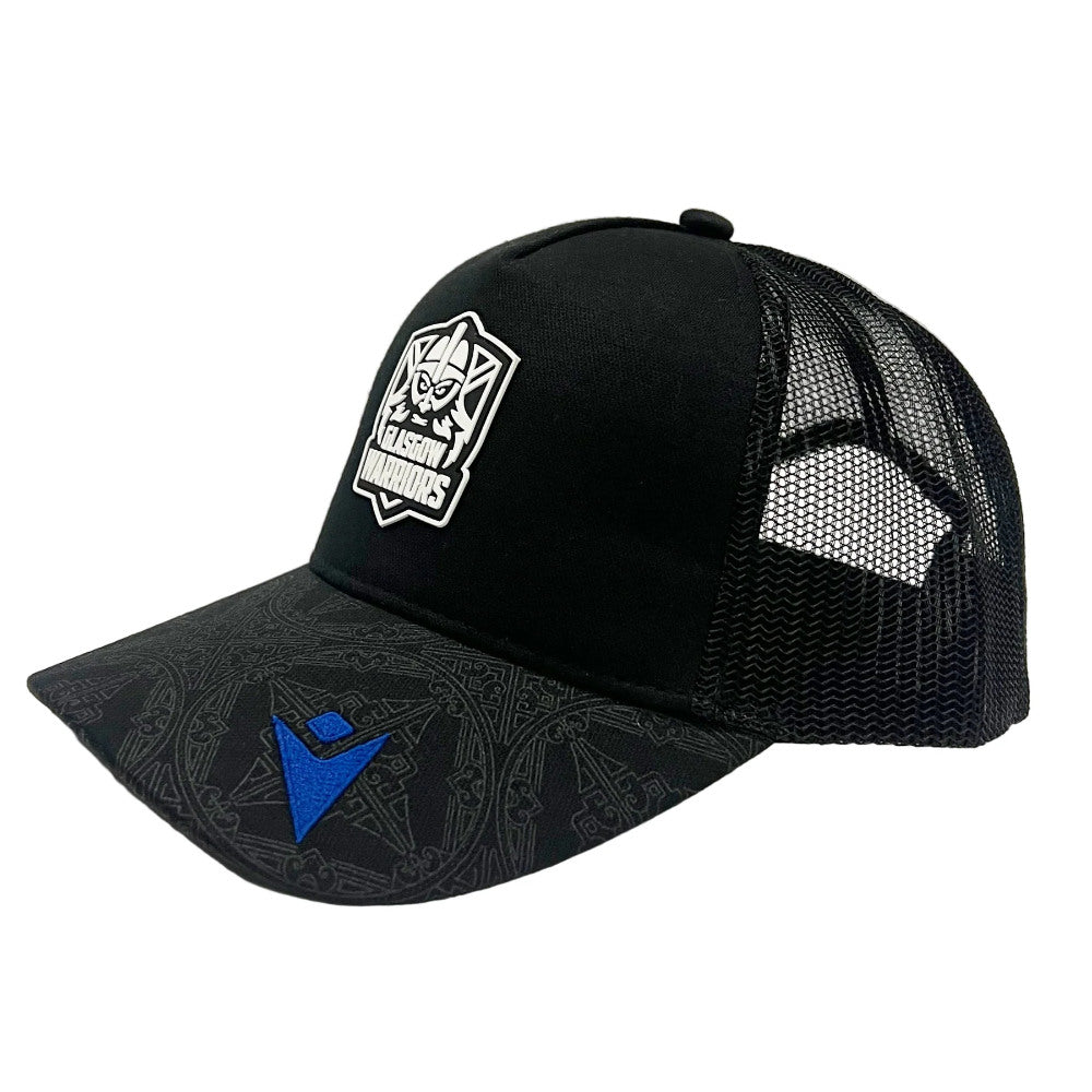 2025-2026 Glasgow Warriors Rugby Baseball Cap (Black) Product - Headwear Macron