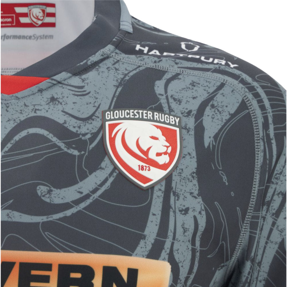 2025-2026 Gloucester Rugby Euro Replica Shirt Product - Football Shirts Macron