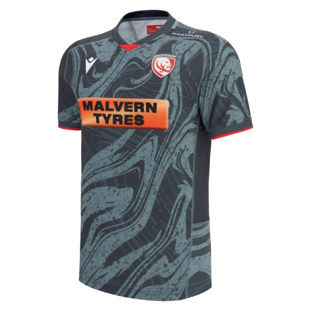 2025-2026 Gloucester Rugby Euro Replica Shirt Product - Football Shirts Macron
