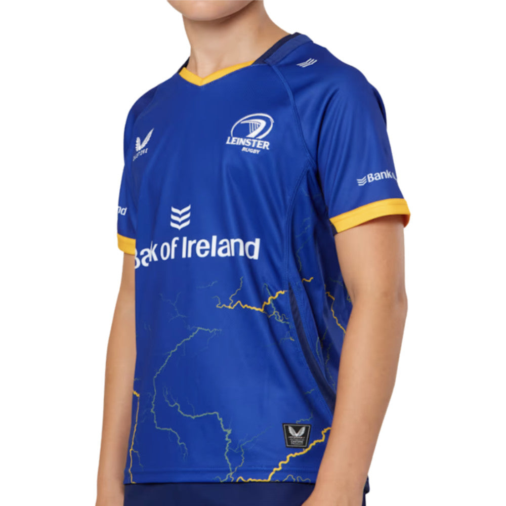 2025-2026 Leinster Home Rugby Shirt (Kids) (Your Name) Product - Hero Shirts Castore
