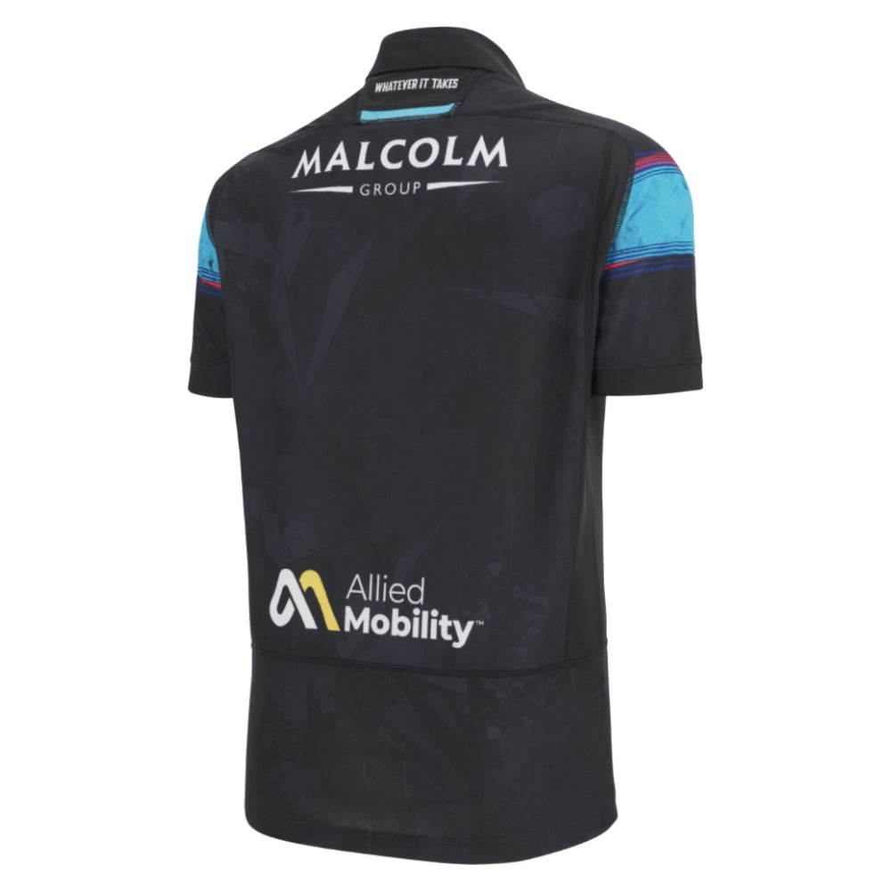 2025-2026 Glasgow Warriors Euro Replica Rugby Shirt (Your Name) Product - Hero Shirts Macron