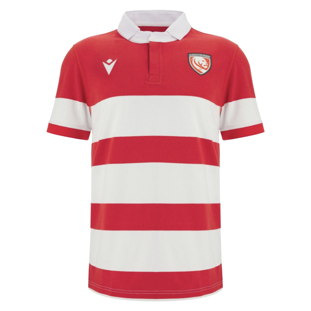 2025-2026 Gloucester Rugby Cotton Home Shirt Product - Football Shirts Macron