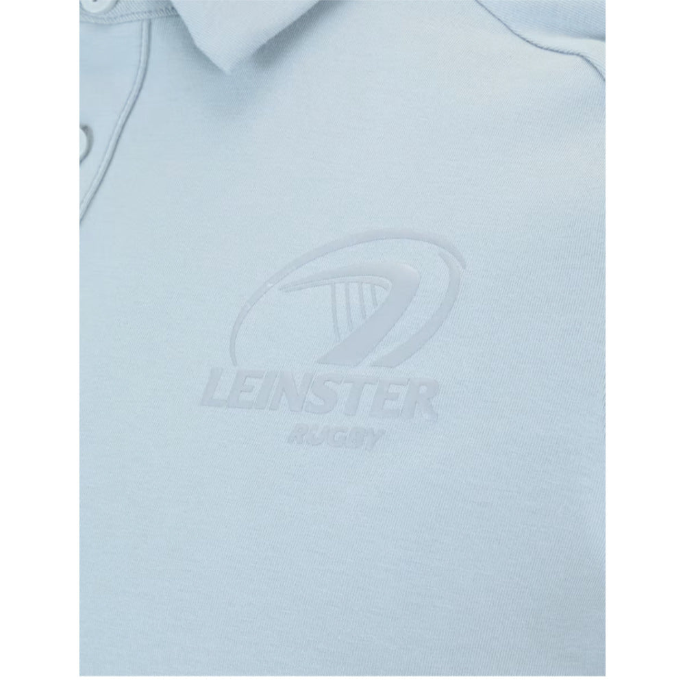 2025-2026 Leinster Rugby Short Sleeve Travel Polo Shirt (Grey Marl) Product - Polo Shirts Castore