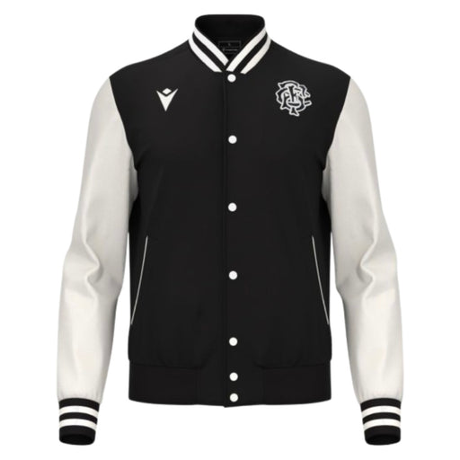 2025-2026 Barbarians Rugby Warm Up Jacket (Black) Product - Jackets Macron