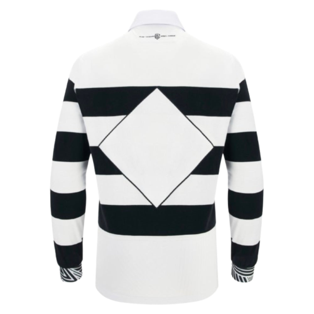 2025-2026 Barbarians Home Cotton LS Rugby Shirt (Your Name) Product - Hero Shirts Macron