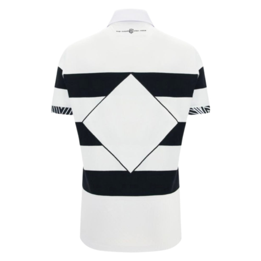 2025-2026 Barbarians Home Cotton Replica Rugby Shirt (Your Name) Product - Hero Shirts Macron