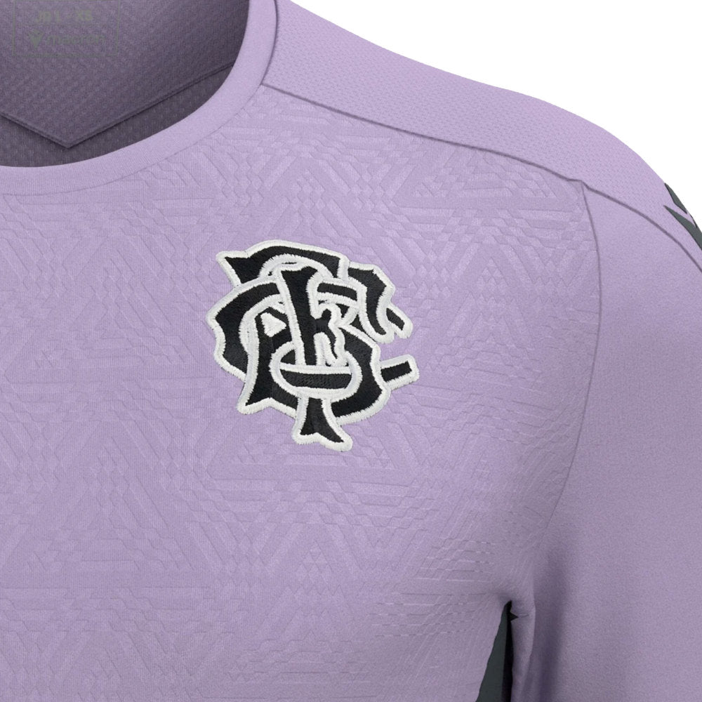 2025-2026 Barbarians Rugby Player Shirt (Lilla) Product - Training Shirts Macron