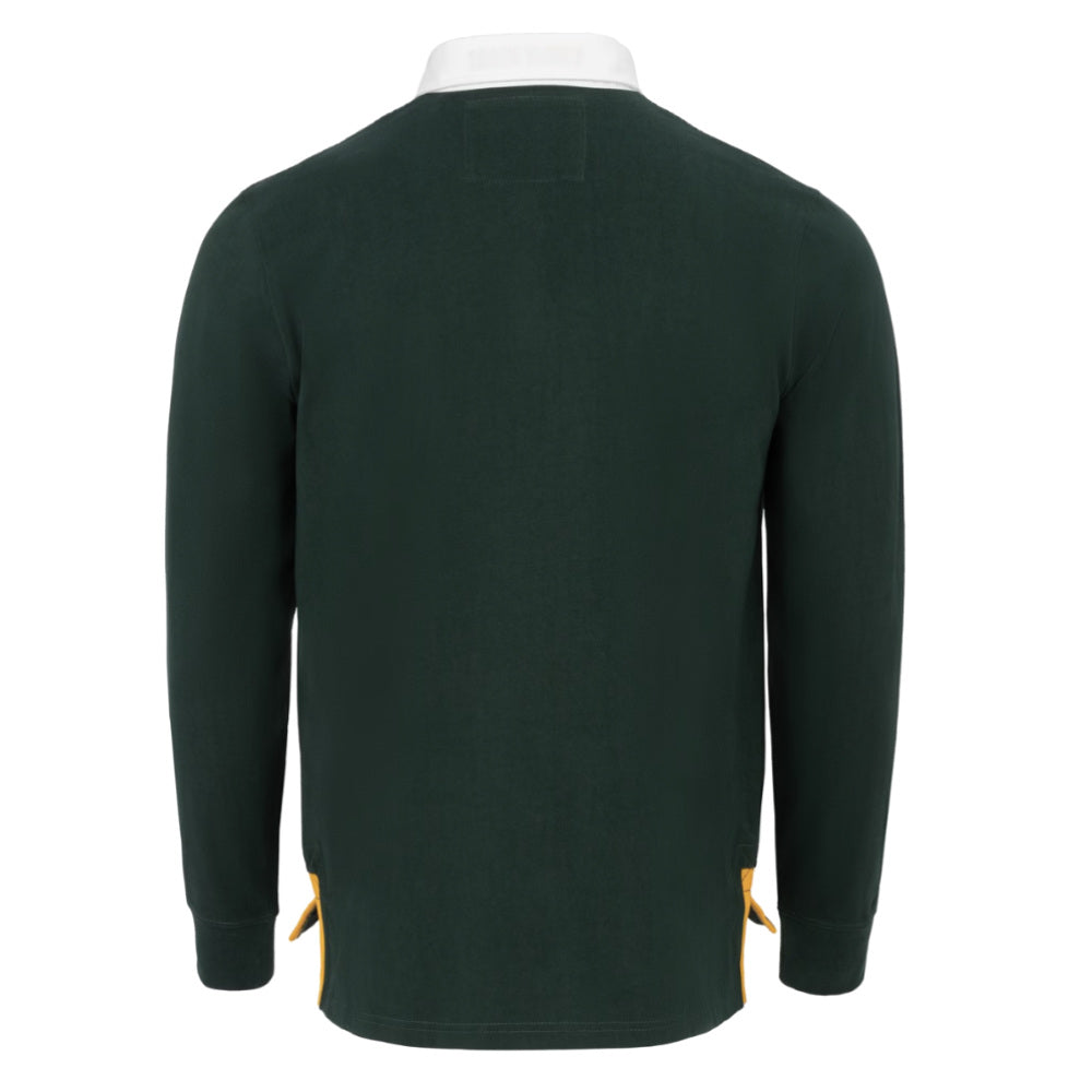 Kooga Vintage South Africa Men\'s LS Rugby Shirt (Green) (Your Name)_1