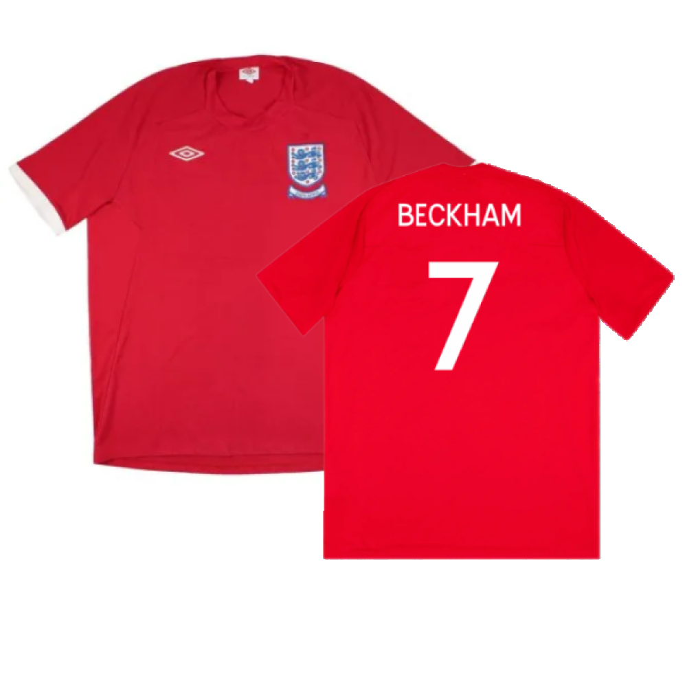 England 2010-11 Away Shirt (XL) (Good) (BECKHAM 7) Product - Hero Shirts Umbro   