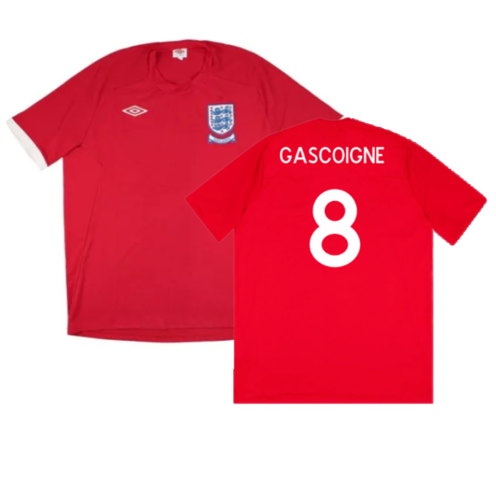 England 2010-11 Away Shirt (XL) (Good) (Gascoigne 8) Product - Hero Shirts Umbro   