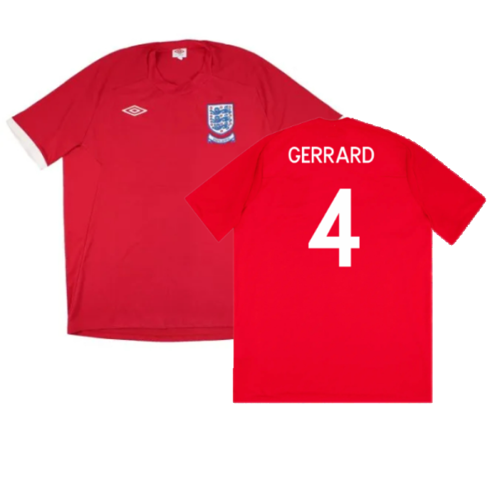 England 2010-11 Away Shirt (XL) (Good) (GERRARD 4) Product - Hero Shirts Umbro   