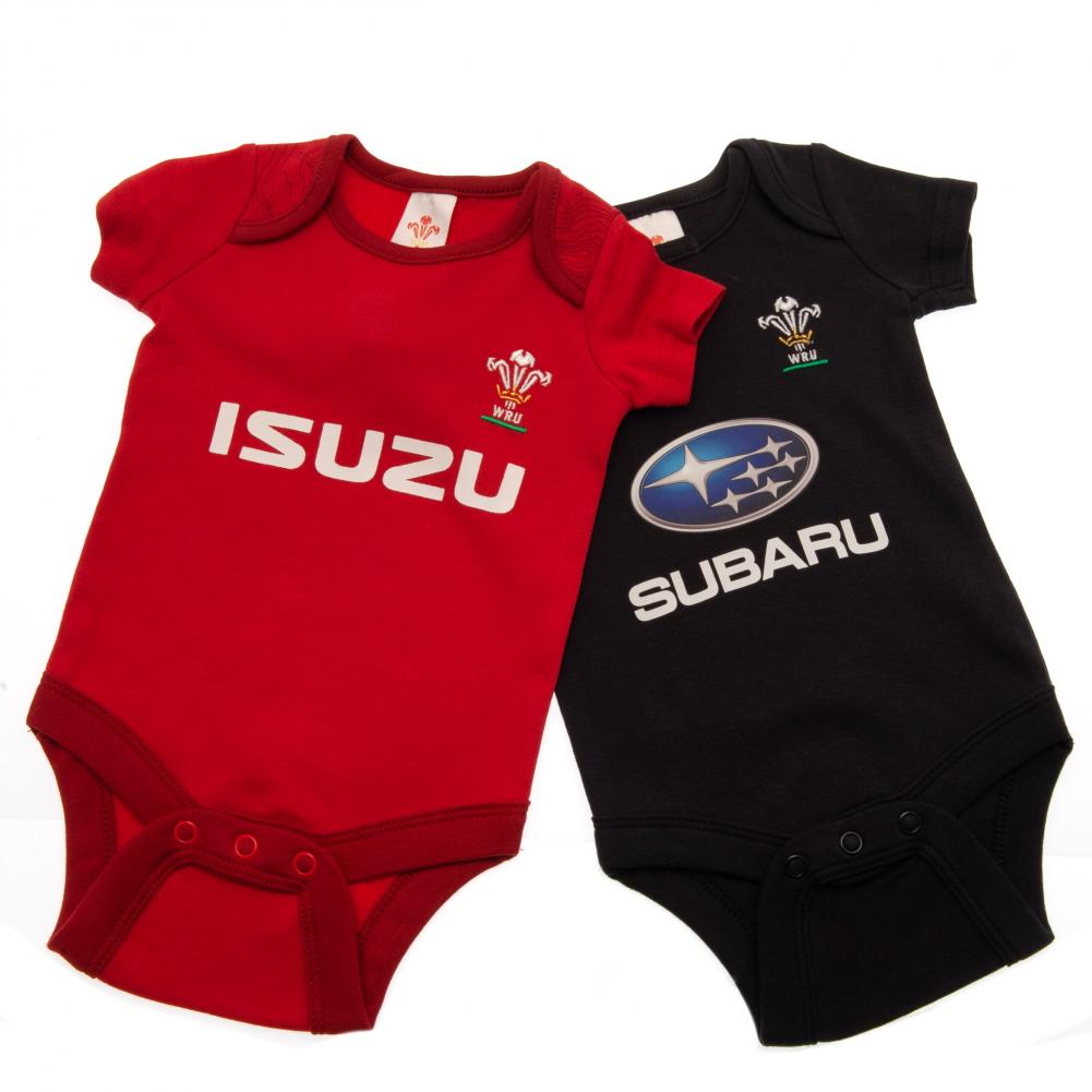 Wales RU 2 Pack Bodysuit 6/9 mths PS Product - General directrugby   
