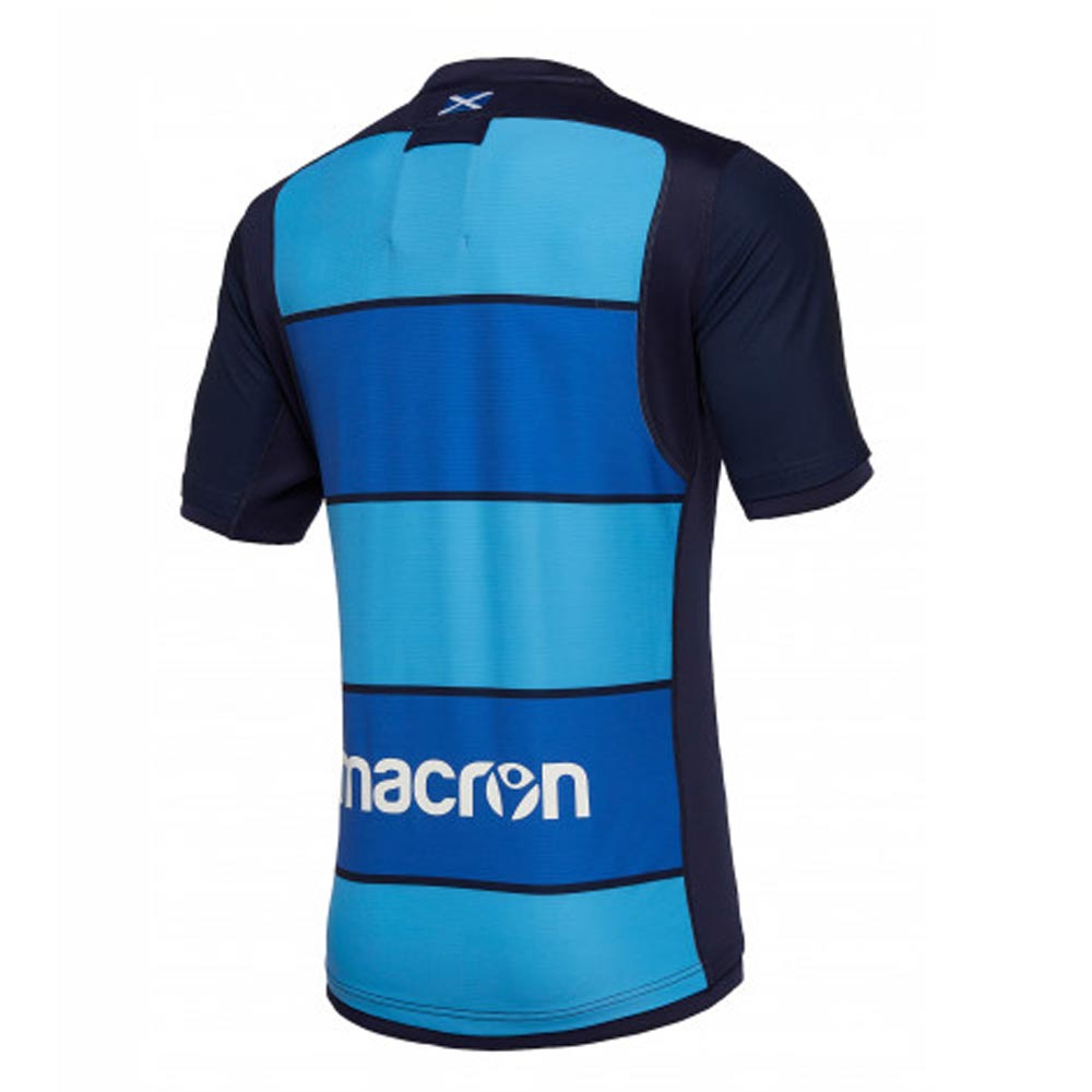 2018-2019 Scotland Macron Rugby Training Jersey (Blue) - Kids Product - Training Shirts Macron   