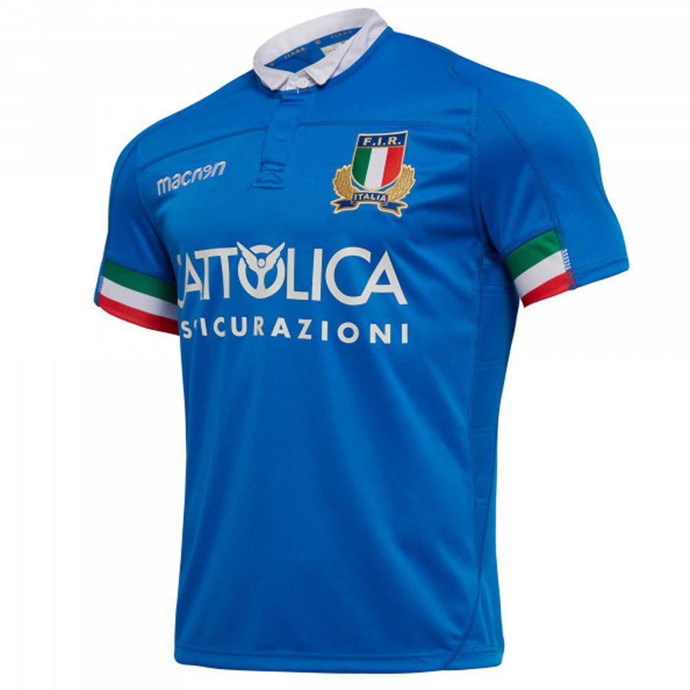 2018-2019 Italy Home Replica Rugby Shirt Product - Football Shirts Macron   