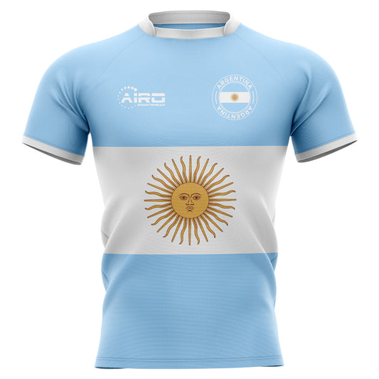 2022-2023 Argentina Flag Concept Rugby Shirt - Kids_0