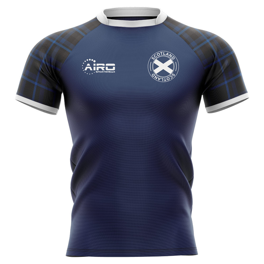 2023-2024 Scotland Home Concept Rugby Shirt (Gray 4) Product - Hero Shirts Airo Sportswear   