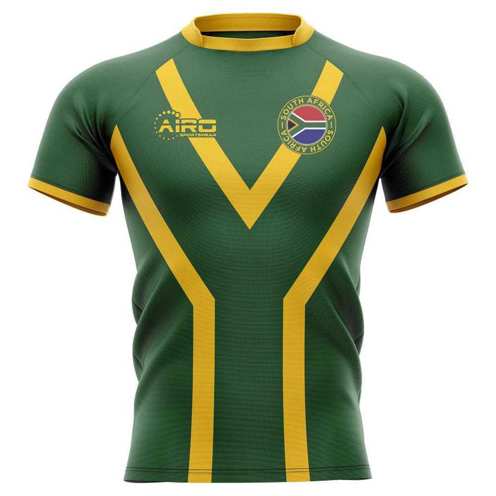 2023-2024 South Africa Springboks Flag Concept Rugby Shirt - Kids (Long Sleeve) Product - Football Shirts Airo Sportswear   