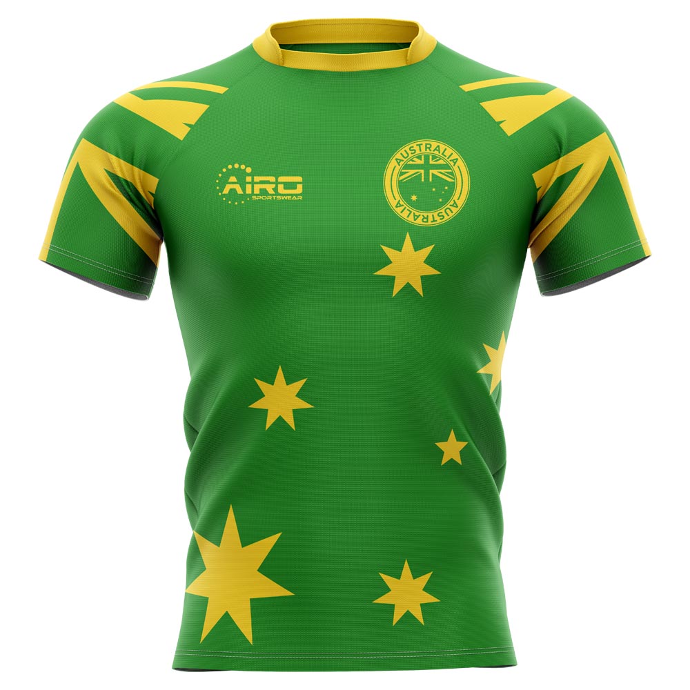 2023-2024 Australia Flag Concept Rugby Shirt - Womens Product - Football Shirts Airo Sportswear   