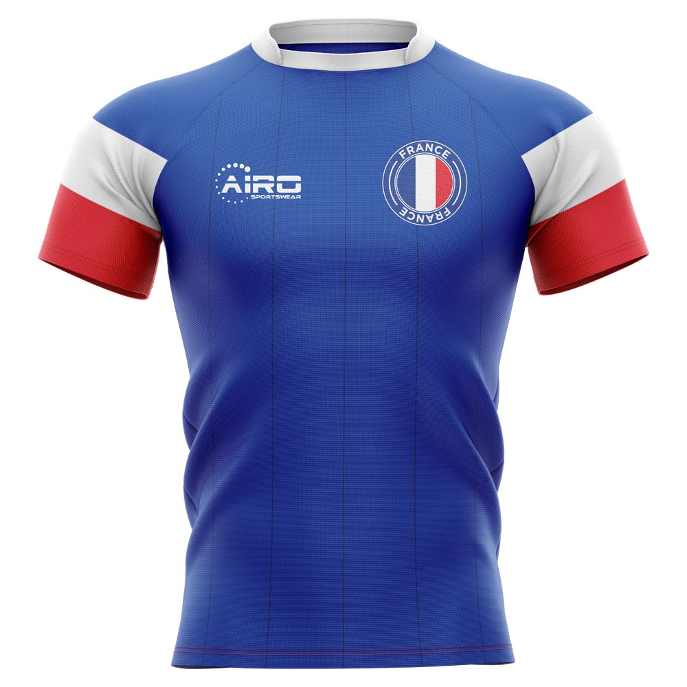 2023-2024 France Home Concept Rugby Shirt - Adult Long Sleeve Product - Football Shirts Airo Sportswear   