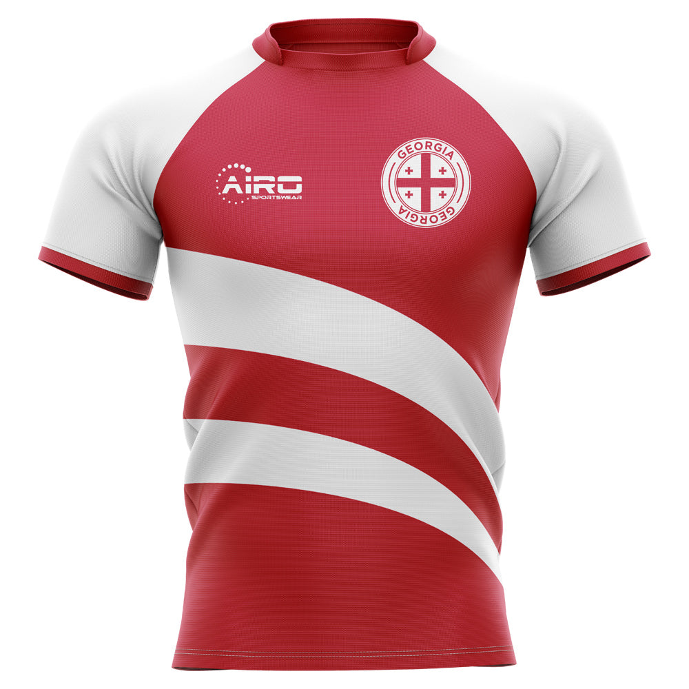 2023-2024 Georgia Home Concept Rugby Shirt - Adult Long Sleeve Product - Football Shirts Airo Sportswear   