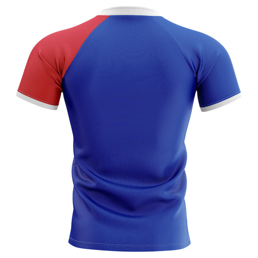 2022-2023 Samoa Flag Concept Rugby Shirt - Kids (Long Sleeve)