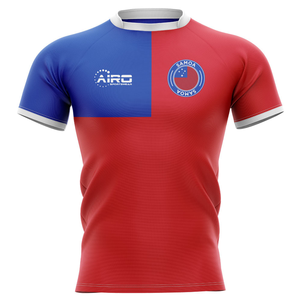 2023-2024 Samoa Flag Concept Rugby Shirt - Little Boys Product - Football Shirts Airo Sportswear   