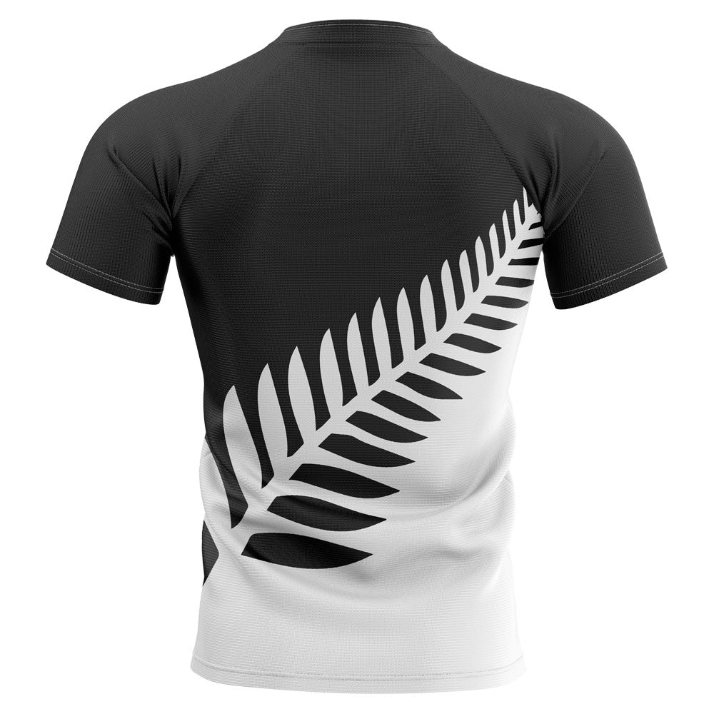 2023-2024 New Zealand All Blacks Fern Concept Rugby Shirt - Little Boys Product - Football Shirts Airo Sportswear   