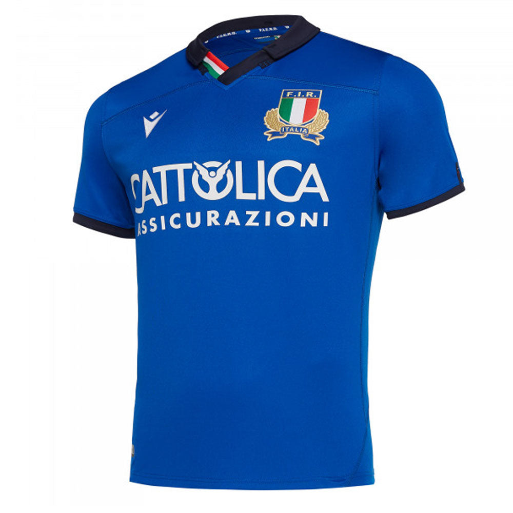 2019-2020 Italy Home Replica Rugby Shirt Product - Football Shirts Macron   