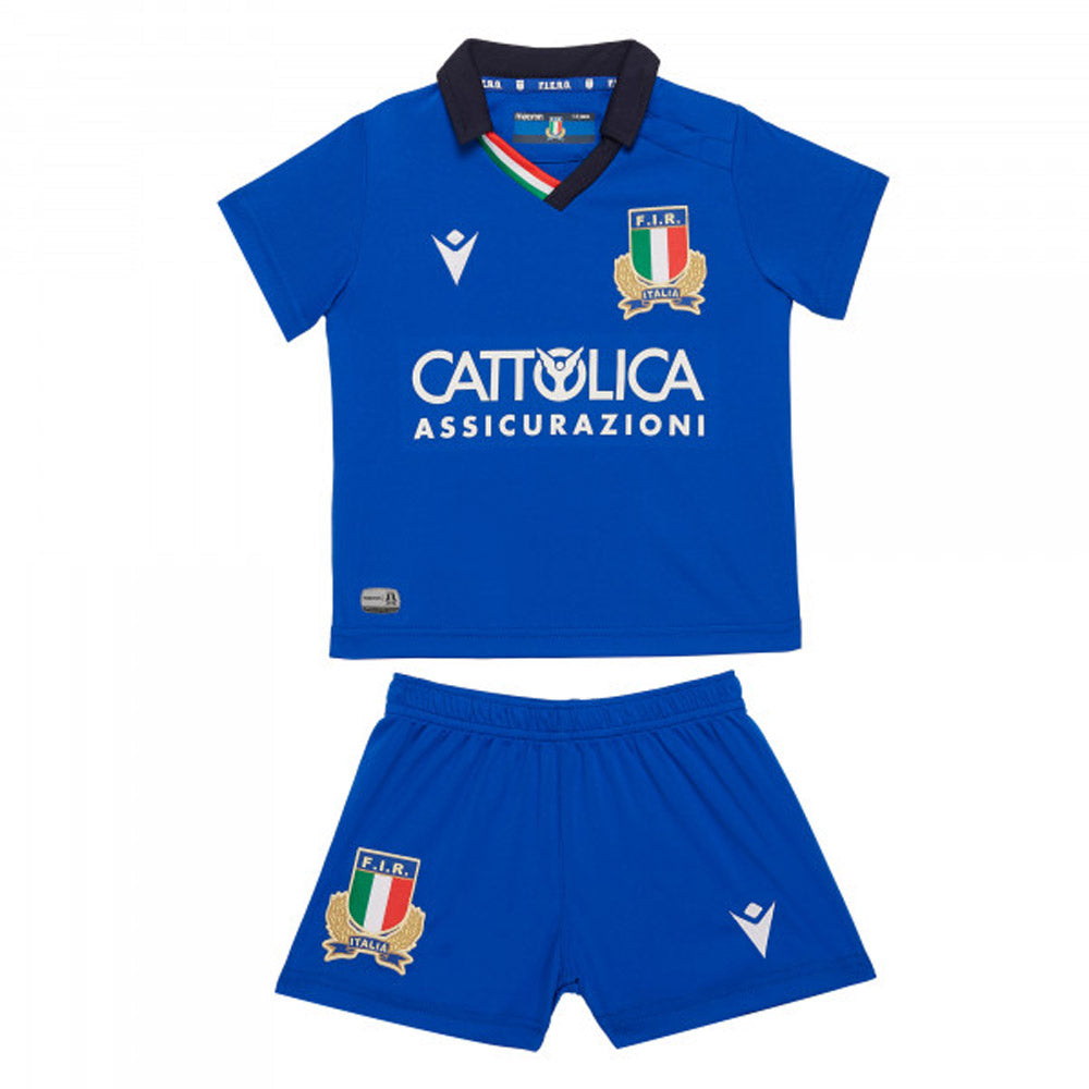 2019-2020 Italy Macron Home Rugby Mini Kit Product - Mini Kit Macron   