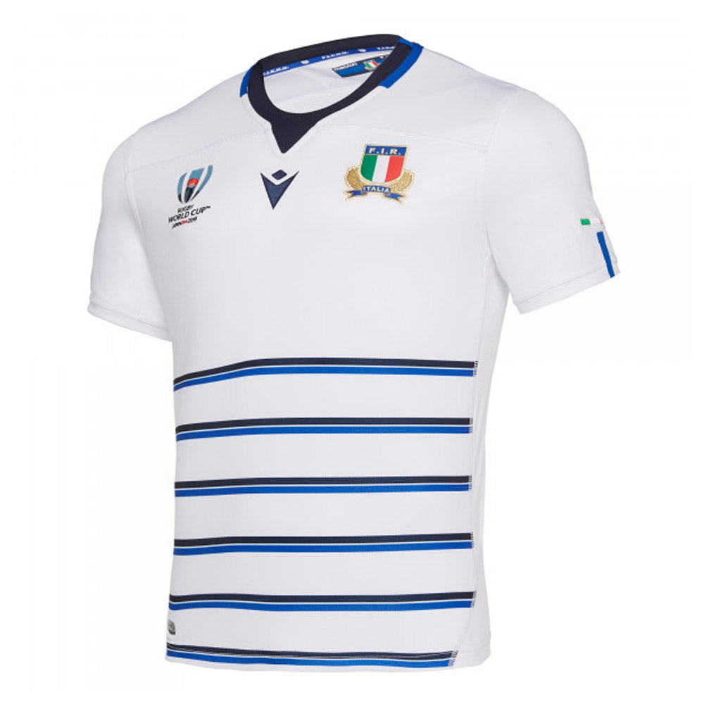 2019-2020 Italy Away Authentic RWC Rugby Shirt Product - Football Shirts Macron   