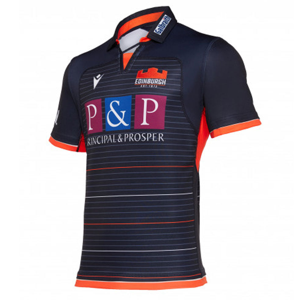 2019-2020 Edinburgh Home Pro Rugby Shirt Product - Football Shirts Macron   